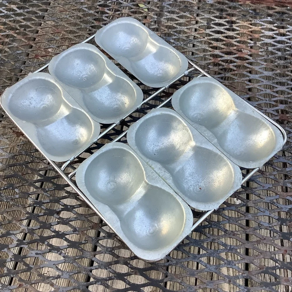 Vintage Aluminum Boob Boobie Breast Cake Candy Mold 1960’s